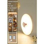 Ecuy Şarjlı Hareket Sensörlü Gece Led Lambası Sarı Işık Dolap, Mutfak, Merdiven,Koridor, Bebek Odası Işık