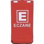 Eczane Baskılı Çift Yön Ultra Levhalı Reklam Dubası Kırmızı Renk 7.5 Kg