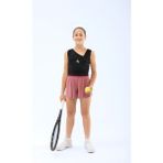 Ed 2349-07 Tamara Dry-Touch Piliseli Kız Çocuk Şort Gül Kurusu (Tenis, Koşu, Pilates, Yoga, Pickleball)