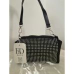 E&D Bags Siyah Gümüş Taşlı Mini Çanta