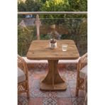 ED Efelez Design Balkon Kahve Masası , Çok Amaçlı Sehpa , Tulip Kare Balkon Sehpası , Atlantik Çam Tabla