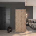 ED PET DİZAYN 2 Kapaklı Elbise Dolabı Atlantik Çam 80 cm Genişlik