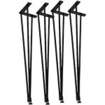 Ed Pet Dizayn 85 cm Metal Masa Ayağı , Firkete Ayak 4 Adet - Siyah