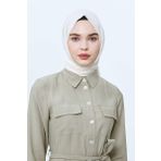 ED SCARF Basic Şal - Kırık Beyaz