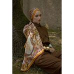 ED Scarf Inspired Esperanza Desen Şal - Turuncu