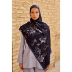 ED Scarf Leyha Yün İpek Şal - Lacivert