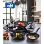 Eda 20-24-28 CM Granit Döküm 3'lü Gri Tava Seti Zk902