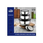 Eda 9 PARÇA RENDELİ SAKLAMA ÇIRPMA KABI