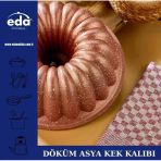 Eda Asya Rose Granit Döküm Kek Kalıbı Zk-934