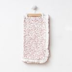 Eda Baby Leopar Desenli Fırfırlı %100 Pamuk 90X100 Battaniye - 90 x 100 cm - Pembe