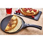 Eda Döküm 26 Cm Granit Krep Tavası Siyah