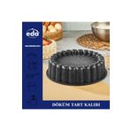 Eda Granit Kaplama 26 Cm Dilimli Tart Kalıbı Gri