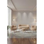 eda hacıoğlu edam bedding group Modern Tasarımlı Teddy Kumaşlı 4'lü Oturma Grubu