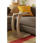 Eda Hacıoğlu Edam Bedding Group Oval C Sehpa Modern, Dayanıklı Hareketli Tekerlekli Yan Sehpa (Salon, Ofis, Yatak Odası) - Traventen