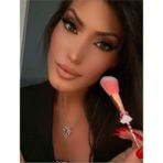 Eda Luxury Beauty 5'li Yılbaşı Özel Christmas Süslü Büyük Yüz & Göz Farı Pembe Makyaj Fırçası Seti Yeni Yıl Hediyesi