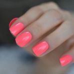 Eda Luxury Beauty Neon Pembe Takma Tırnak Lüks Parlak Doğal Kısa Boy Nail Art False Nails Set