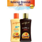 Eda Taşpınar 200 ml Beyaz Ten Bronzlaştırıcı SPF 20 ve Yoğun Bronzlaştırıcı Yağ SPF 0 Yaz İçin İdeal