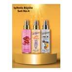 Eda Taşpınar Işıltınla Büyüle Seti.no.4 French Kiss & Wild Things & Poker Face Simli Body Mist 200 Ml.
