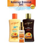Eda Taşpınar Kusursuz Bronzluk Seti No:5 Yoğun Bronzlaştırıcı Spf0 & Beyaz Ten SPF20 & Yüz Koruyucu SPF50