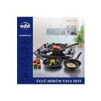 Eda Üçlü Döküm Tava Set 20/24/28