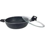 Eda ZK-022 Zetra 24 cm Gri Granit Basık Tencere