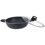Eda ZK-023 Zetra 26 cm Gri Granit Basık Tencere