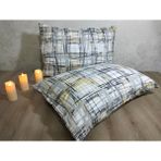 Edalı 2 Adet %100 Pamuklu Poplin Yastık Kılıfı - 50 x 70 - Gri - Siyah