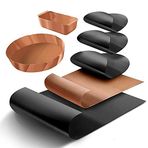 EDARTO® Izgara, tava ve fırın için yapışmaz dayanıklı folyolar (kelepçeli kalıp ve fırın tepsisi) tekrar kullanılabilir. Sağlıklı beslenme, diyet, yağsız kızartma. Mangal, fırınlama, yağsız kızartma (set 1)