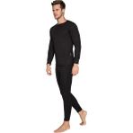 Edda Erkek Termal Içlik Takım Alt-Üst Tk. - 2XL - Siyah