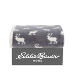 Eddie Bauer Örtü, çift taraflı nevresim takımı, Sherpa polar, tüm mevsimler için ev dekorasyonu, polyester, geyik gri