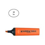 Edding 10'lu E-344 Turuncu Fosforlu Kalem