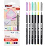 Edding 1200 Yuvarlak Uçlu 1 mm İnce Uçlu 6 Pastel Renkli Keçeli Kalem Seti