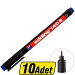 Edding 140S Permanent Asetat Kalem Mavi S Uç 10 Al 8 Öde