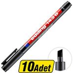 Edding 143B Permanent Asetat Kalem Siyah B Uç 10 Al 8 Öde