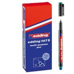 Edding 147 S Çok Amaçlı Permanent Kalem (Silgili Asetat Kalemi) YEŞİL 10'lu Kutu