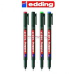 Edding 148 F Siyah Silgili Asetat Kalemi