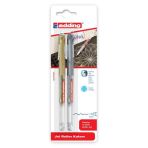 Edding 2185 Altın Gümüş Jel Roller Kalem