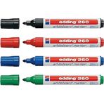 Edding 260 4'lü Set Beyaz Tahta Kalemi