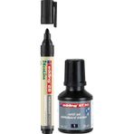 Edding 28 Ecoline Doldurulabilir Tahta Kalemi ve BT30 Mürekkep 30 ml Siyah 2 Li Set