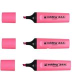 Edding 344 Pembe Fosforlu Kalem 3'lü