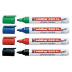 Edding 360 XL Board Marker 4'lü Karışık Renk Yazı Tahtası Kalemi