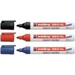 Edding 360 XL Siyah-Mavi-Kırmızı 3'lü Paket Doldurulabilir Tahta Kalemi Yazı Tahtası İçin