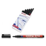 Edding 370 Permanent Marker Siyah 10'lu Kutu Asetat Kalem
