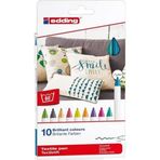 Edding 4600 10 Renk Yıkanabilir Kumaş Boyama Kalem Seti