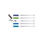 Edding 4600 Tekstil Kalemi - Siyah, Mavi, Açık Mavi, Açık Yeşil, Oryantal Mavi - 5'li Set - 1 Mm Y