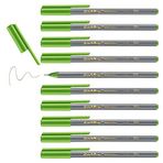 edding 55 fineliner - açık yeşil - 10 kalem - 0,3 mm uç