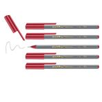 edding 55 fineliner - karmina kırmızısı - 5 kalem - 0,3 mm uç