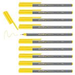 edding 55 fineliner - sarı - 10 kalem - 0,3 mm uç