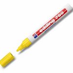 Edding 750 2 4 mm Yuvarlak Uç Sarı Boya Dekorasyon Markörü