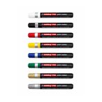 Edding 790 2-3 mm Boya Markörü 8li Set Yuvarlak Uçlu/Paint Markör Silinmez Metal Kalemi Suya Dayanıklı
